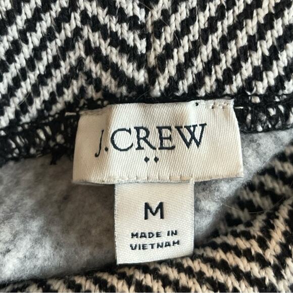 J. Crew Factory Long Sleeve Funnel Neck Pullover Herringbone Fleece Lined Size M - Picture 14 of 14
